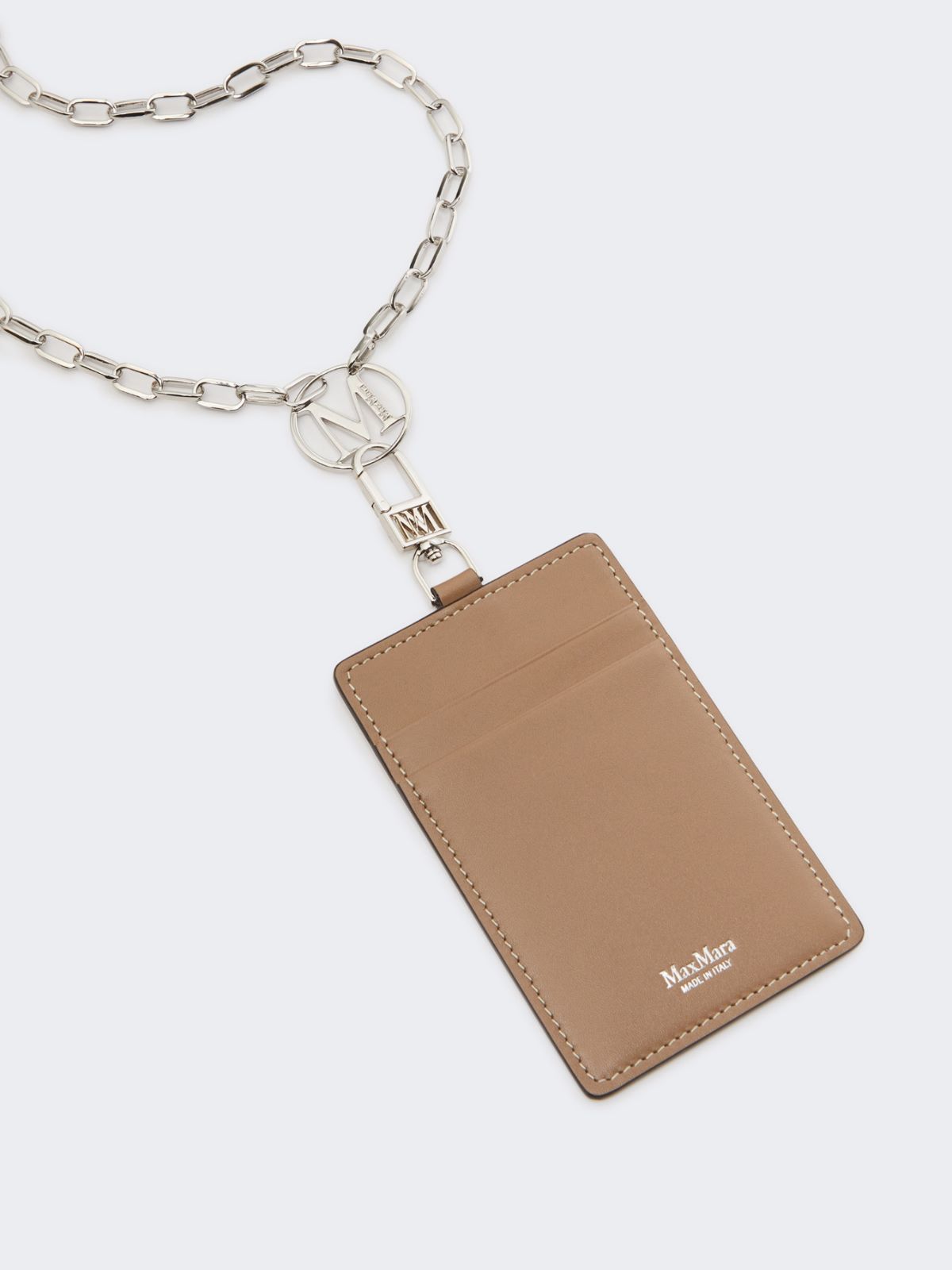 Leather badge holder - MUD - 3