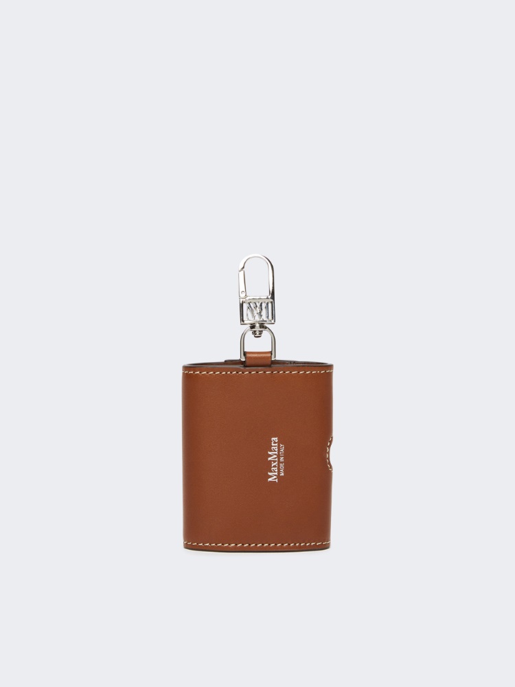 Leather earphone pouch - AMBER BROWN - Max Mara - 2