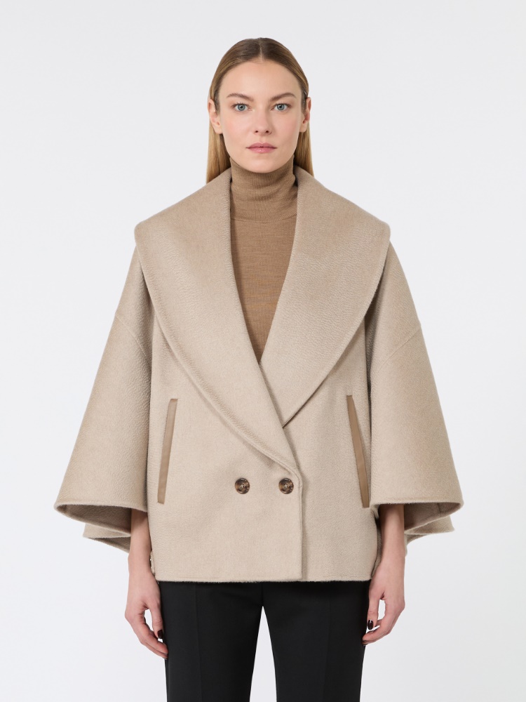 Cape in cashmere drap - BEIGE - Max Mara - 2