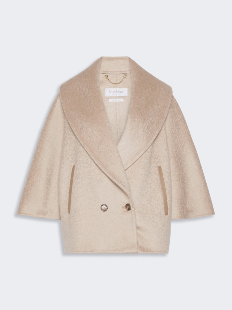 Cape in cashmere drap - BEIGE - Max Mara - 5