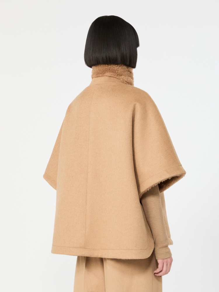 Camel and Teddy reversible cape - CAMEL - Max Mara - 3