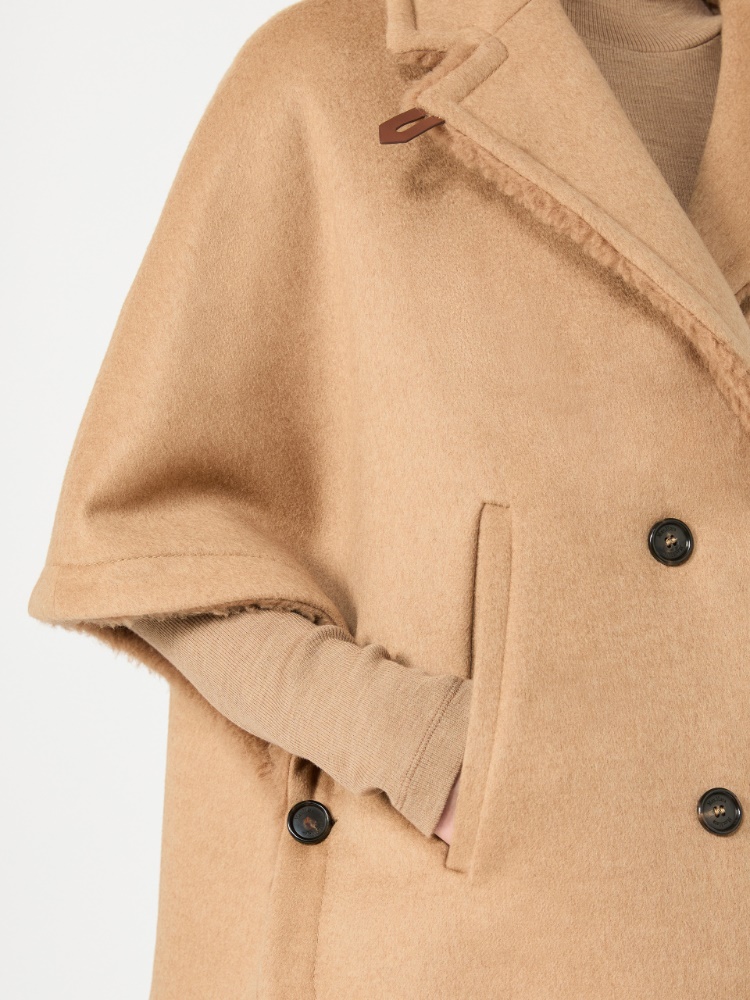 Camel and Teddy reversible cape - CAMEL - Max Mara - 4