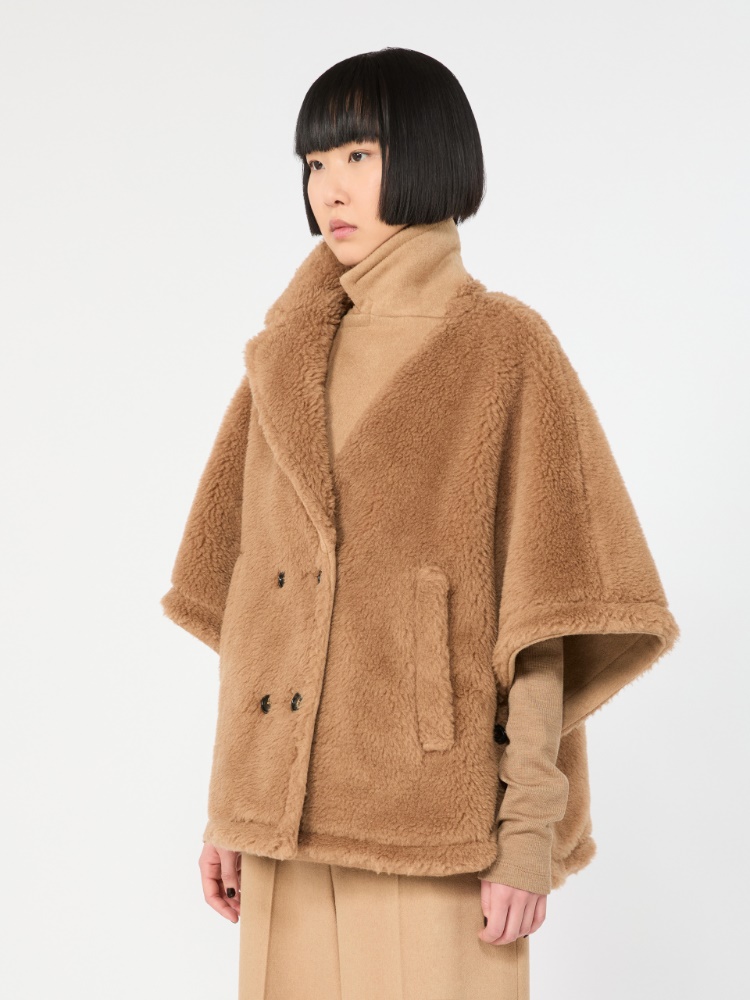 Camel and Teddy reversible cape - CAMEL - Max Mara - 5