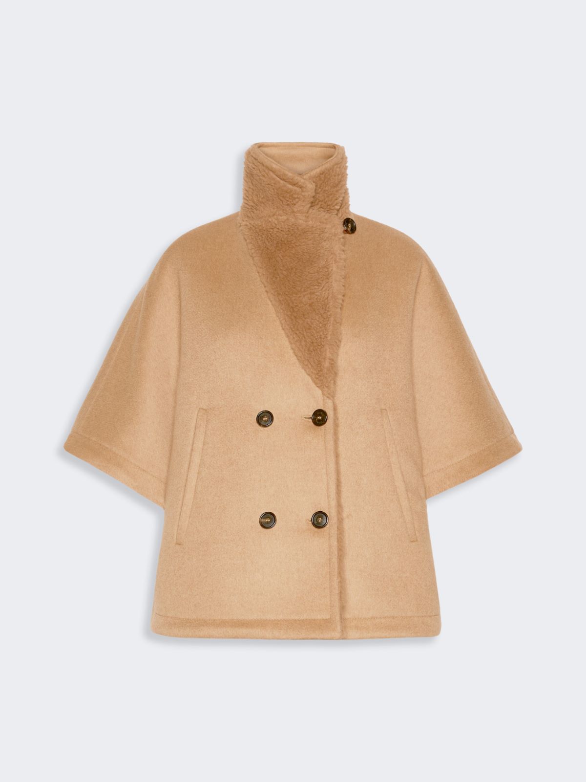 Camel and Teddy reversible cape - CAMEL - Max Mara - 6