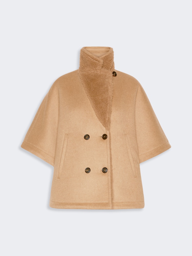 Camel and Teddy reversible cape - CAMEL