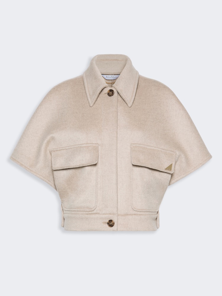Boxy cape in cashmere drap - STONE - Max Mara - 5