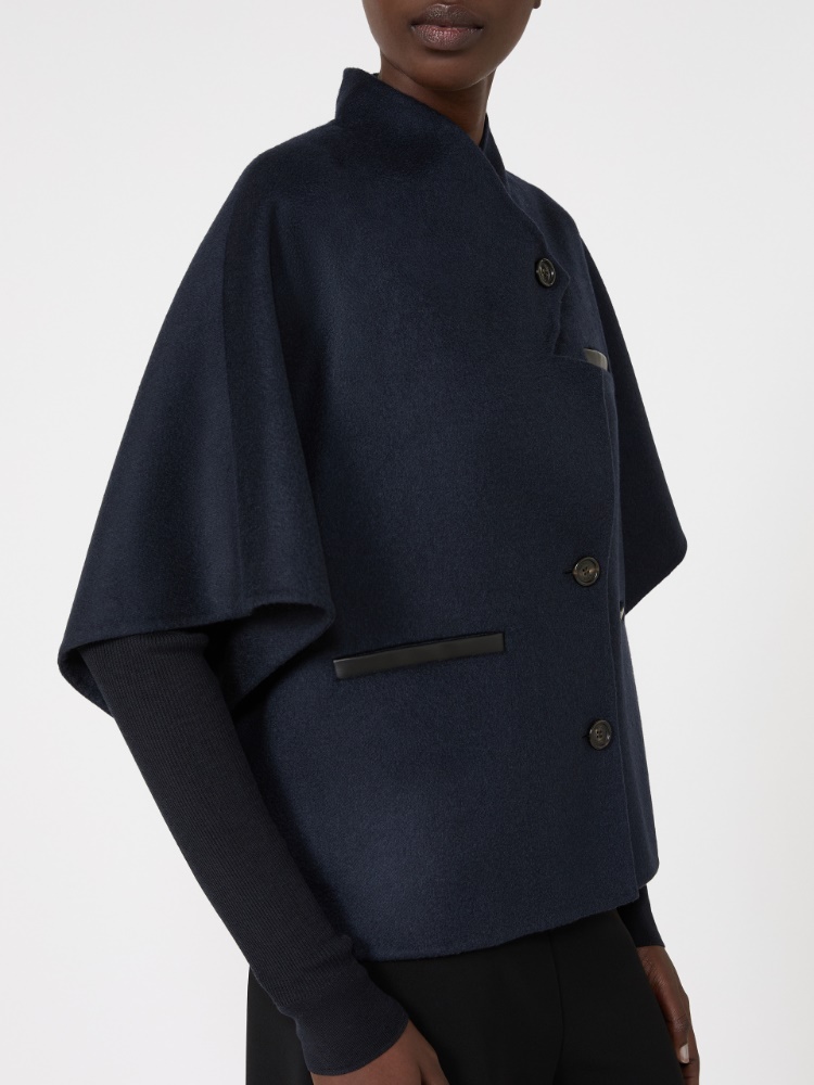 Lightweight cashmere cape - MIDNIGHTBLUE - Max Mara - 4