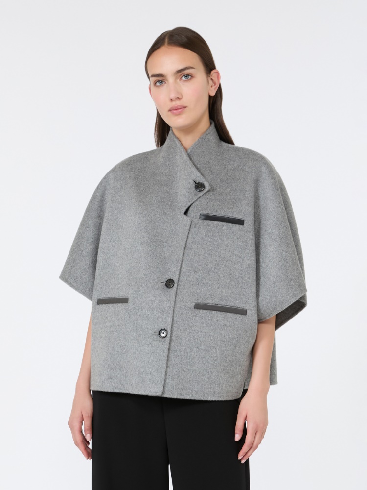 Lightweight cashmere cape - MEDIUM GREY - Max Mara - 2