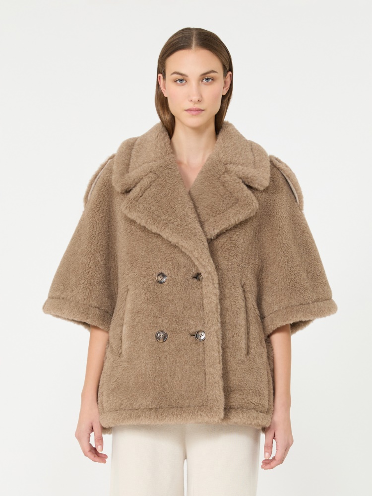 Alpaca and cashmere Teddy cape - BEIGE GOLDEN - Max Mara - 2