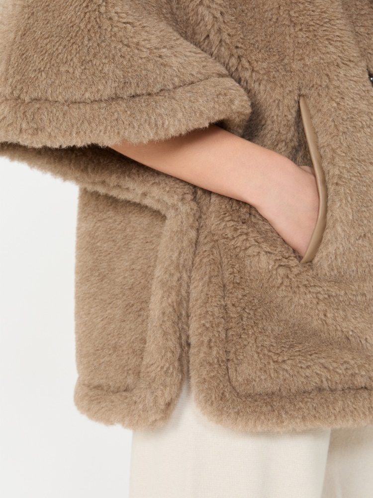 Alpaca and cashmere Teddy cape - BEIGE GOLDEN - Max Mara - 5