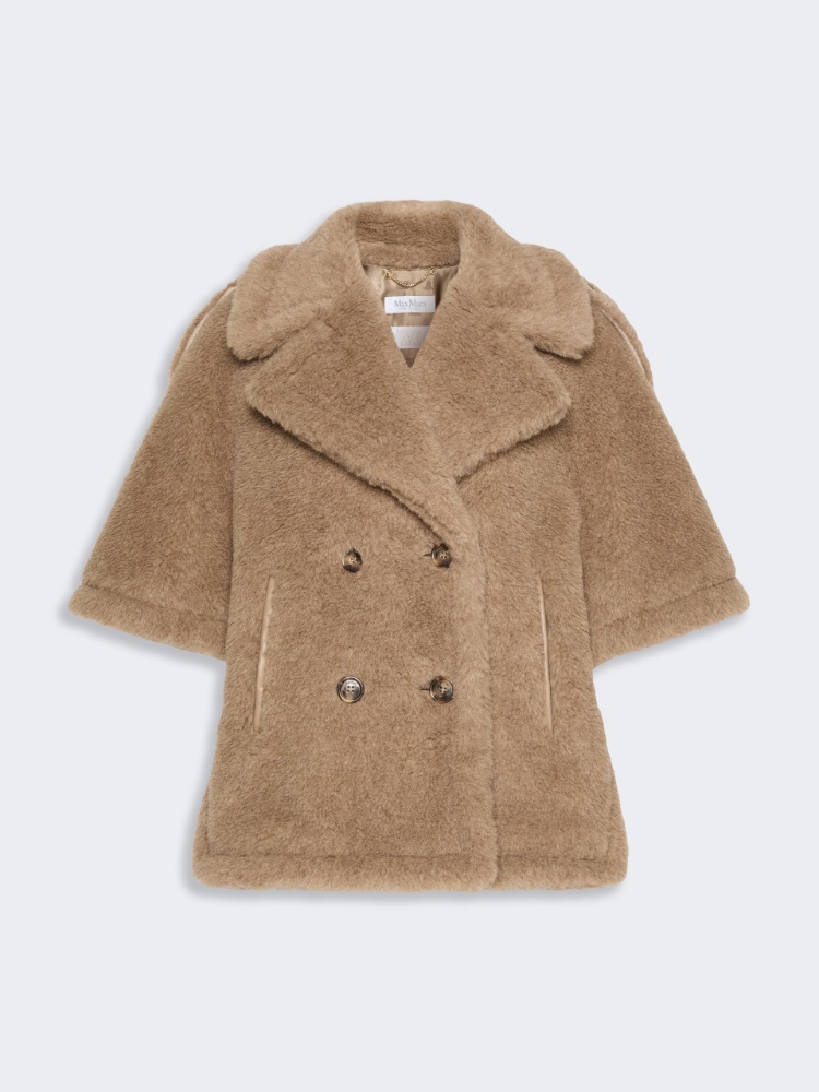 Alpaca and cashmere Teddy cape - BEIGE GOLDEN - Max Mara - 6