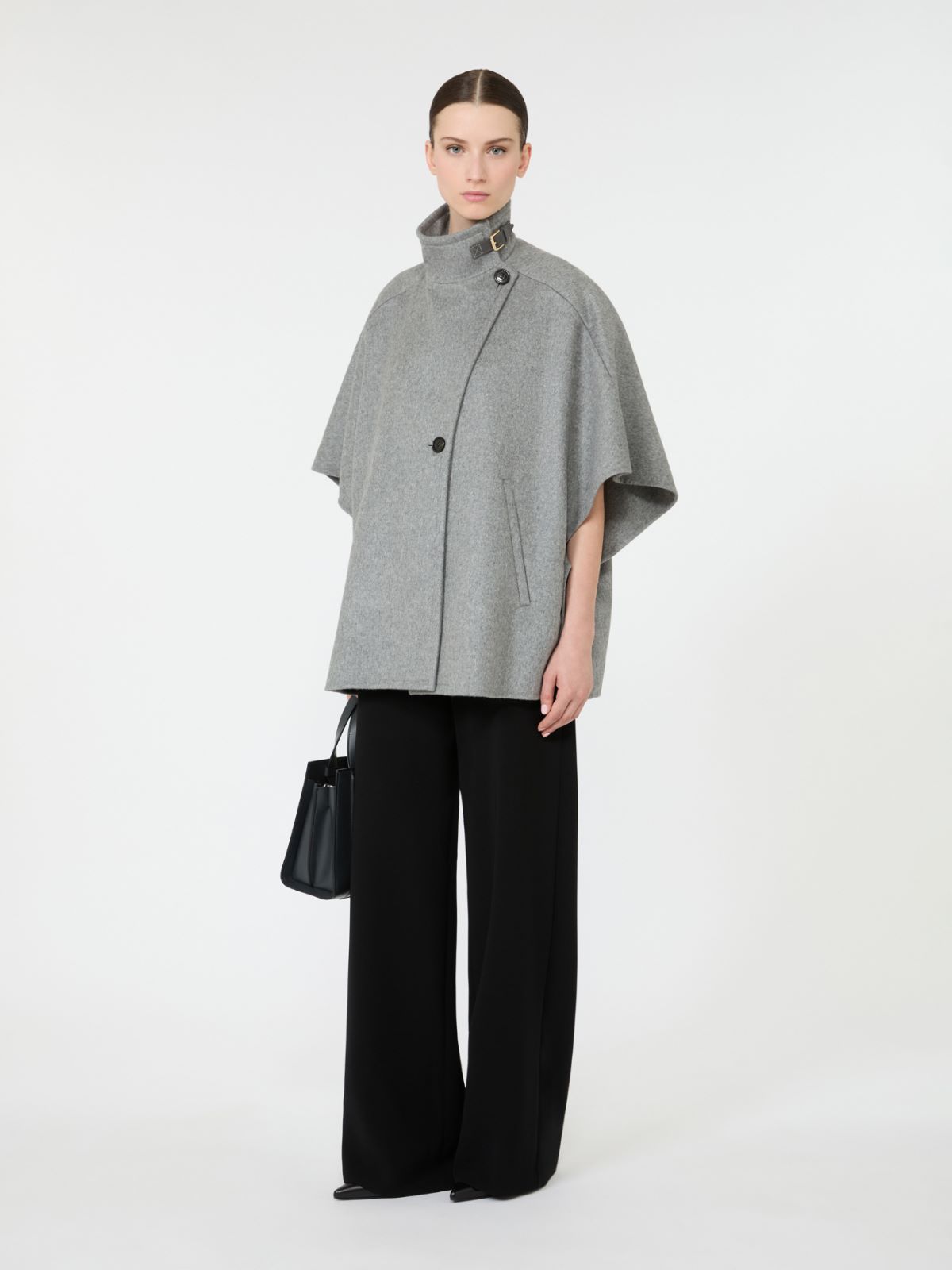 데릭 캐시미어 케이프 - MEDIUM GREY - Max Mara