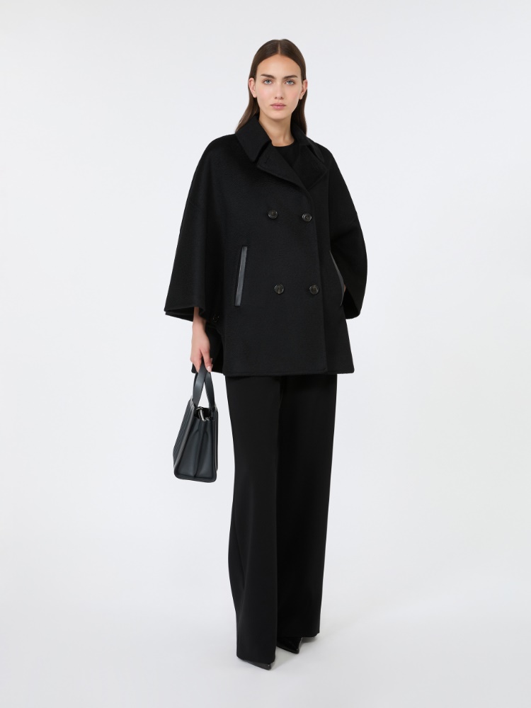 오스피테 캐시미어 케이프 - BLACK - Max Mara