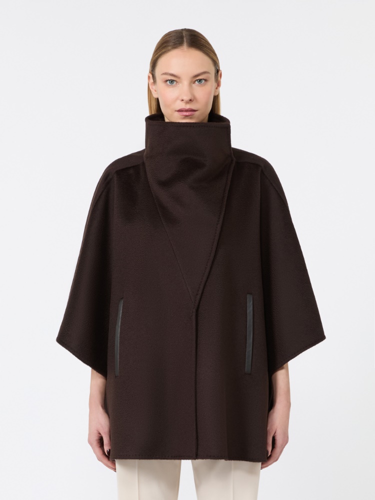 Cashmere double drap cape - DARK BOWN - Max Mara - 2