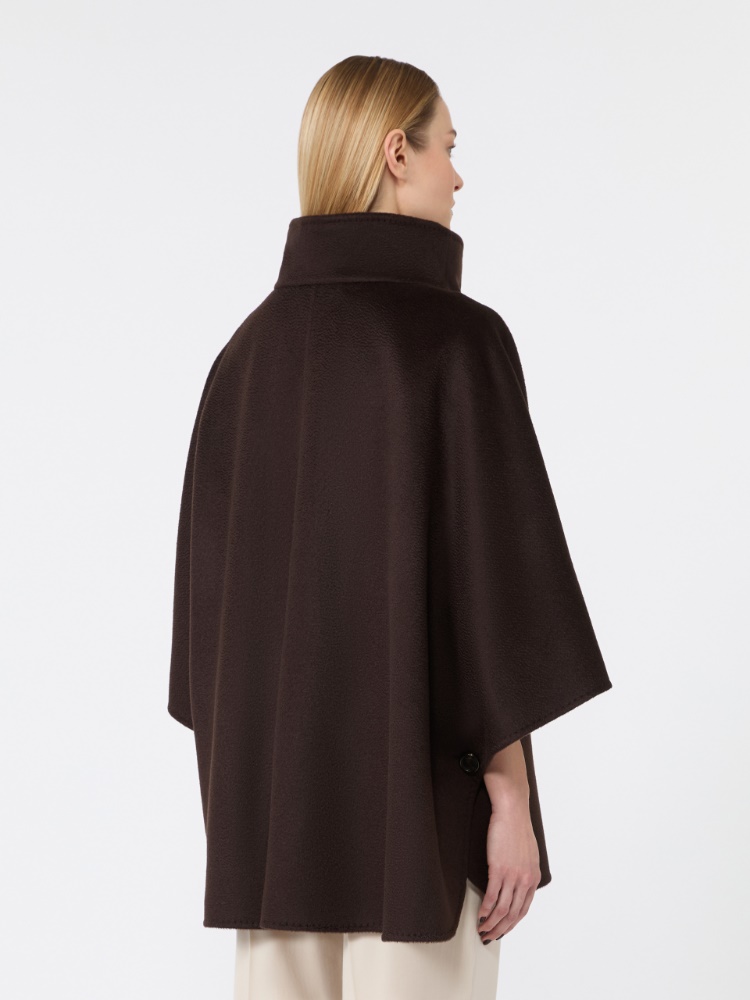 Cashmere double drap cape - DARK BOWN - Max Mara - 3