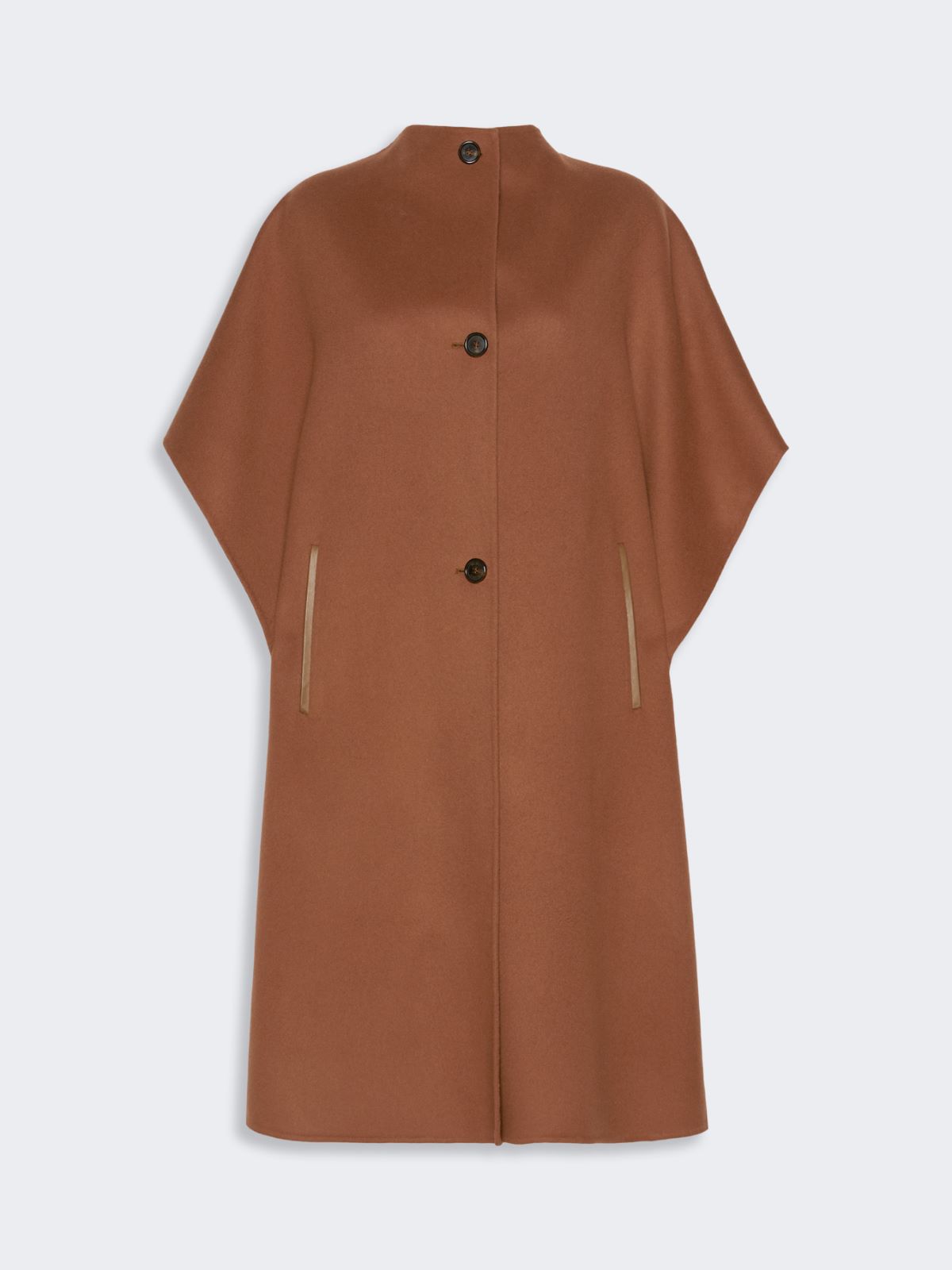 Pure wool drap long cape - DARK BROWN - Max Mara - 5