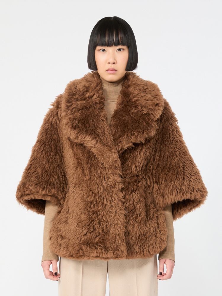 Wool cape with a soft texture - BROWN - Max Mara - 2