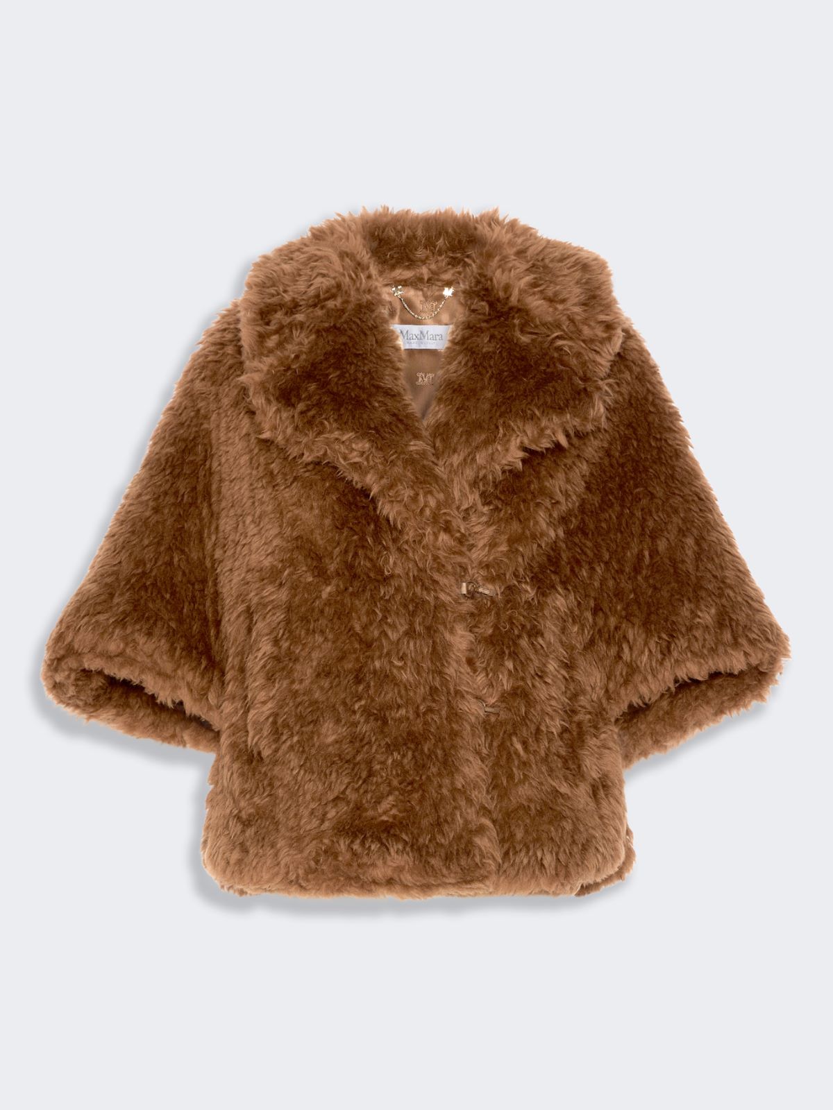 Wool cape with a soft texture - BROWN - Max Mara - 5