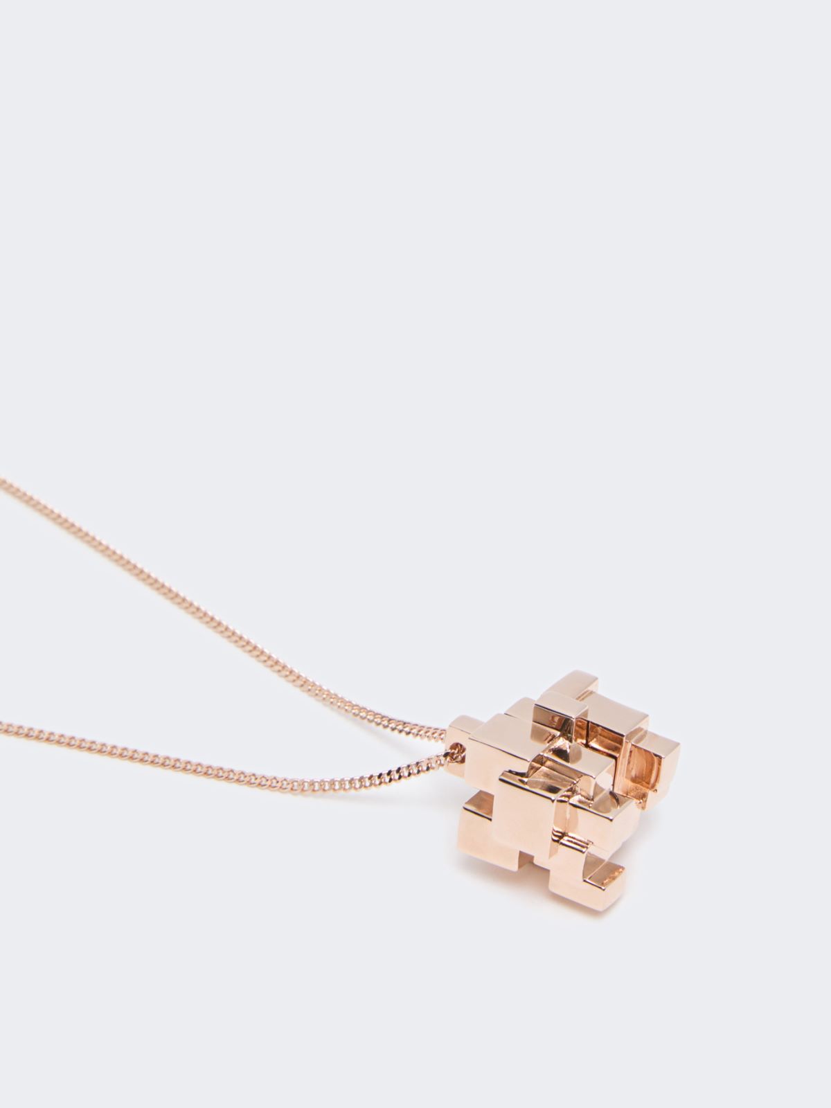 Metal necklace with pendant - BRONZE - Max Mara - 2