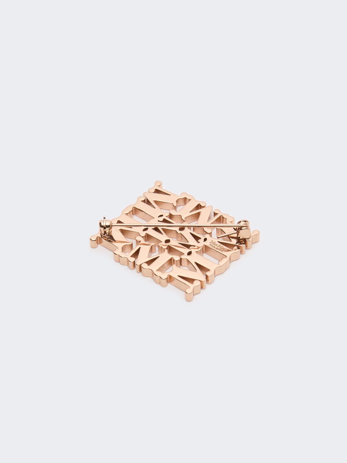 MaxMonogram metal brooch - BRONZE - Max Mara - 3