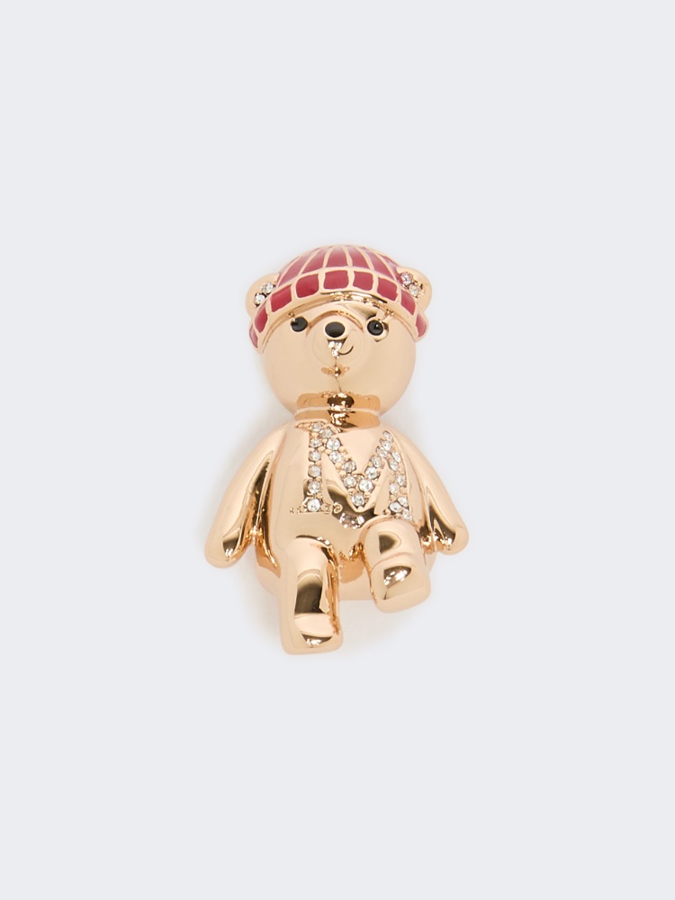 Metal teddy bear brooch - SKIN DORE