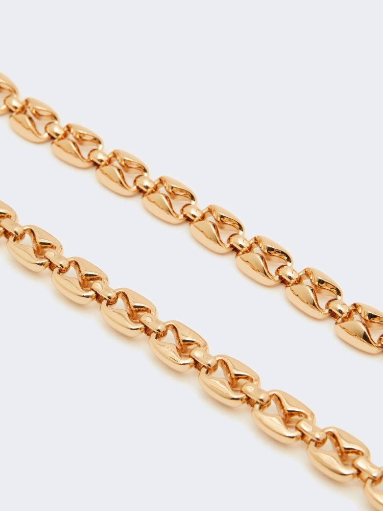 Long metallic necklace - BRONZE - 2