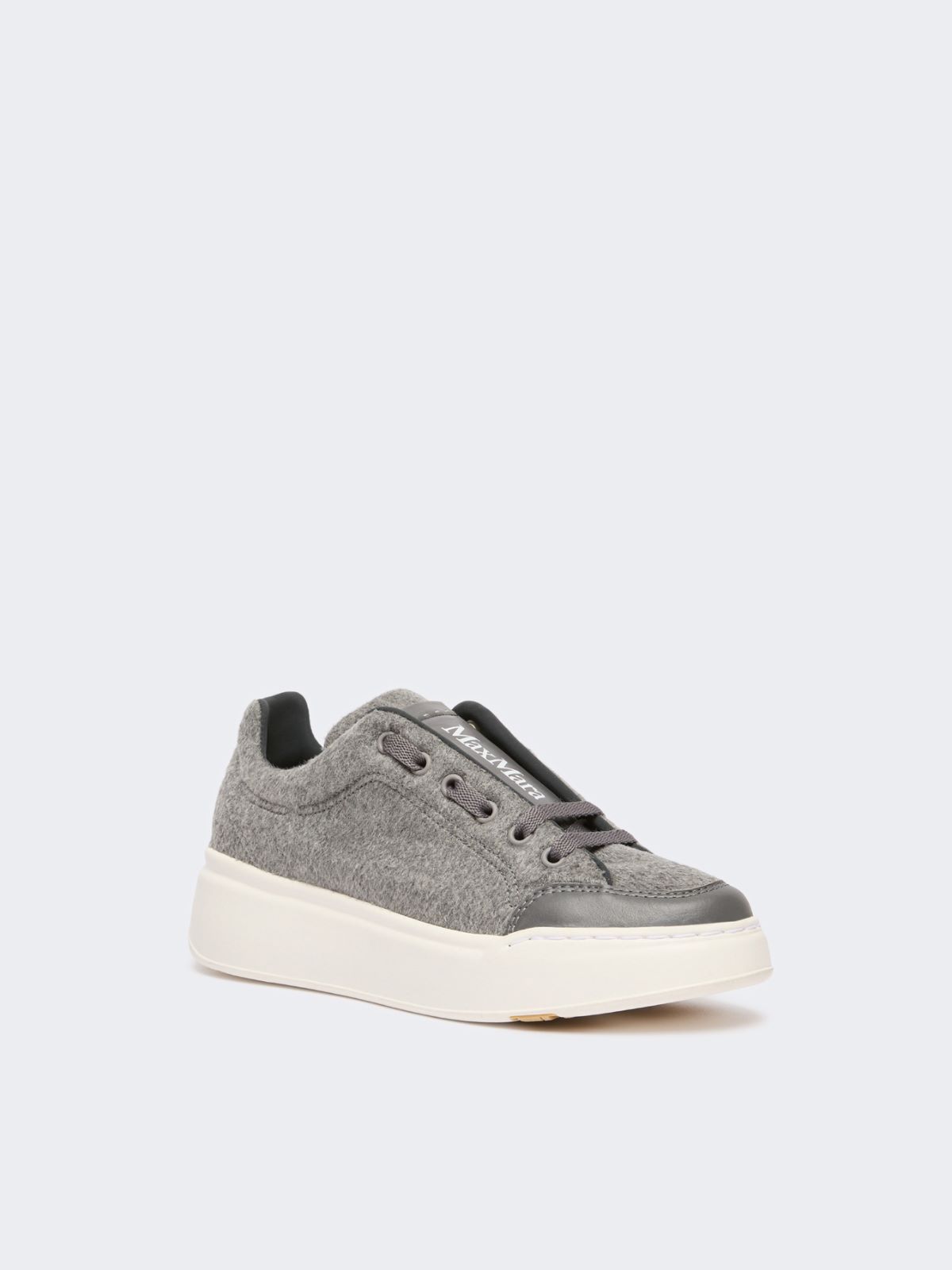 Sneaker aus wasserabweisendem Kaschmir - DUNKELGRAU - Max Mara - 2