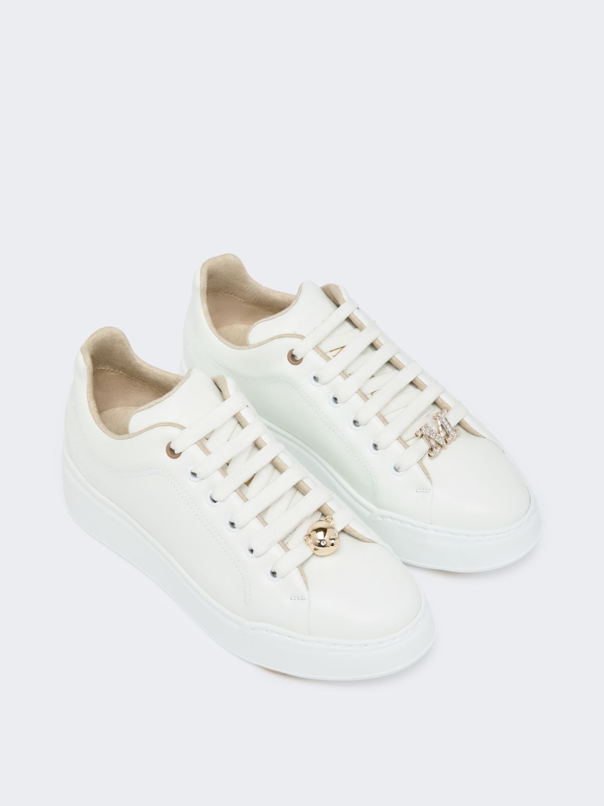 [マキシVJ] レザー スニーカー 日本限定モデル - OPTICAL WHITE - Max Mara - 3