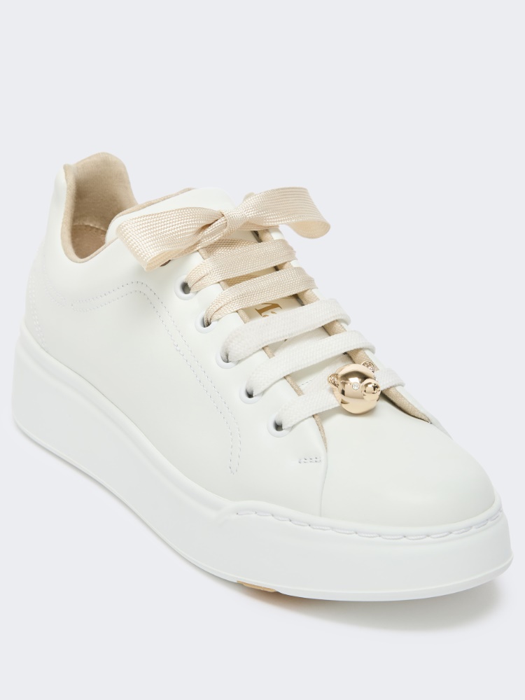 [マキシVJ] レザー スニーカー 日本限定モデル - OPTICAL WHITE - Max Mara - 4