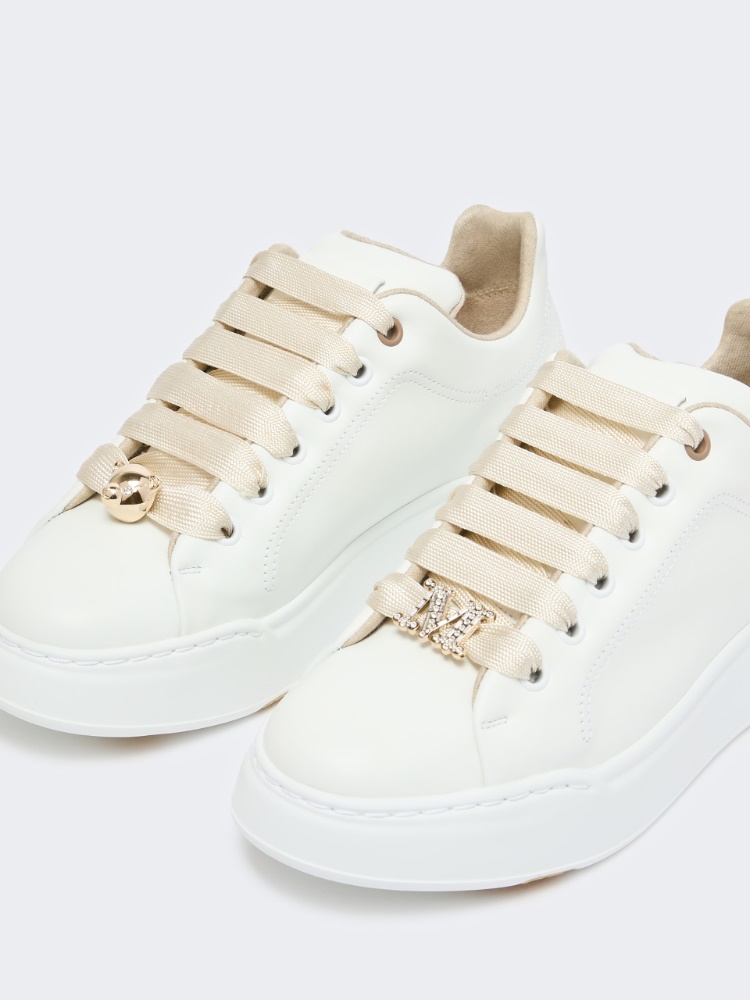 [マキシVJ] レザー スニーカー 日本限定モデル - OPTICAL WHITE - Max Mara - 5