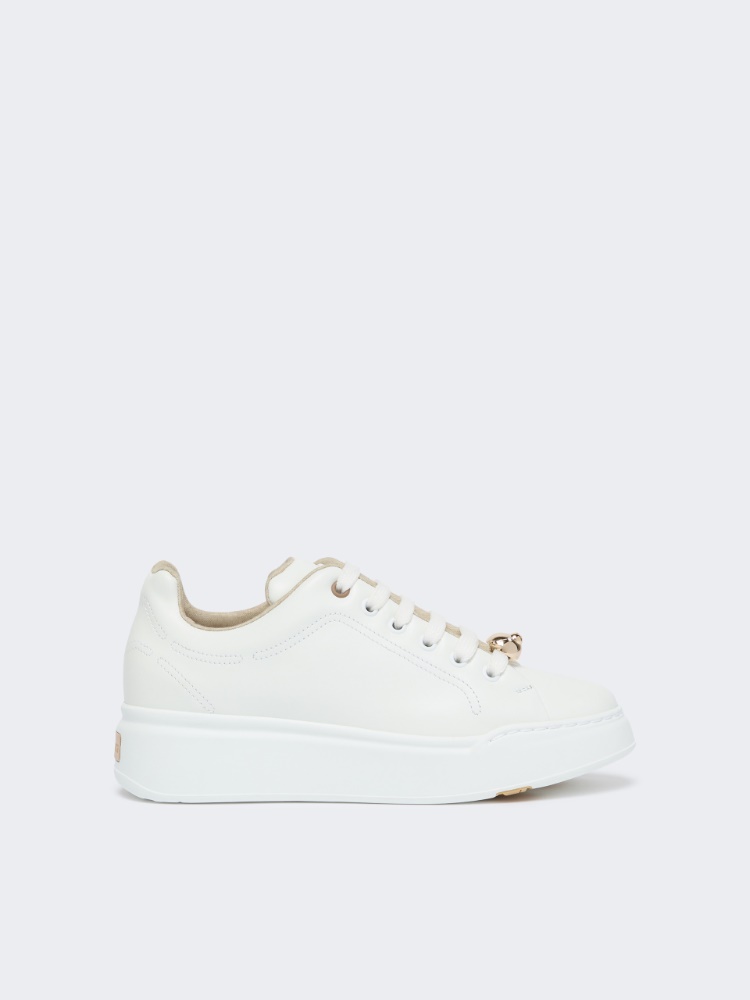 [マキシVJ] レザー スニーカー 日本限定モデル - OPTICAL WHITE - Max Mara