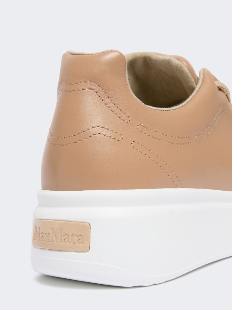 Leather sneakers - IVORY - Max Mara - 5