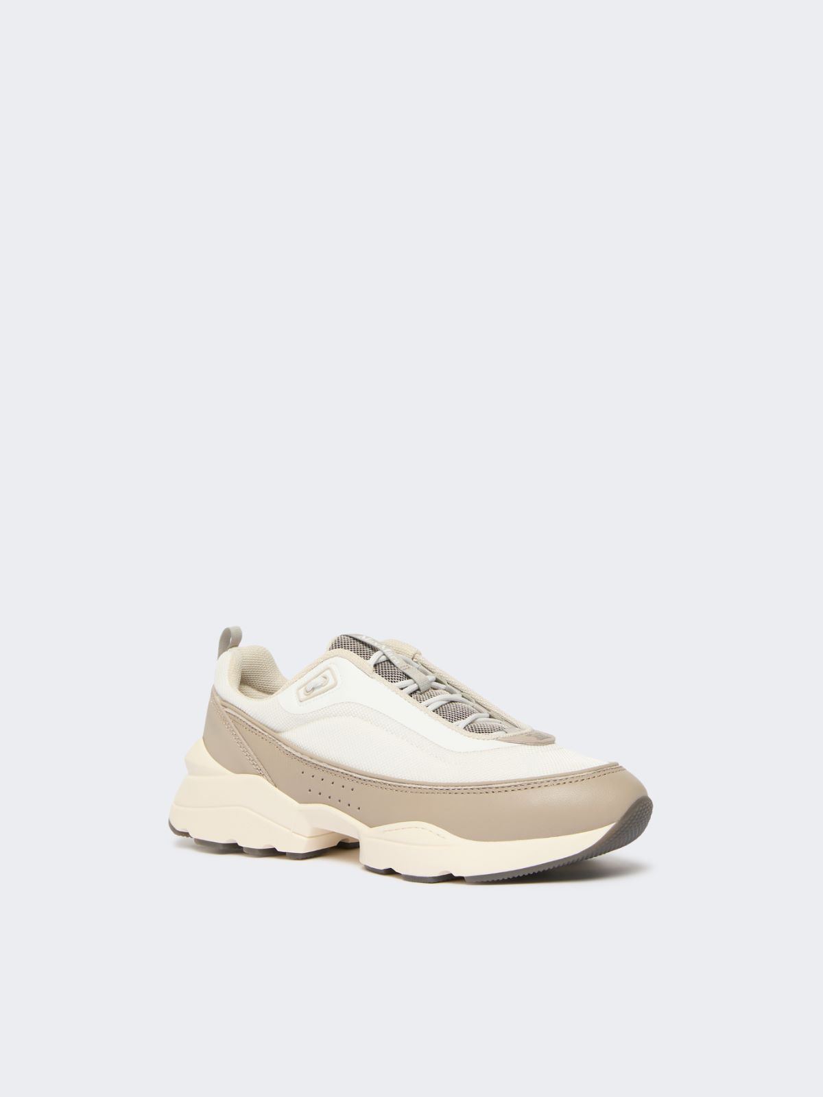 Running shoes in technical fabric and leather - BEIGE - Max Mara - 2