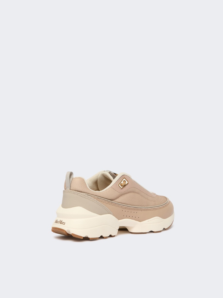 Running shoes in technical fabric and leather - CAMEL - Max Mara - 3
