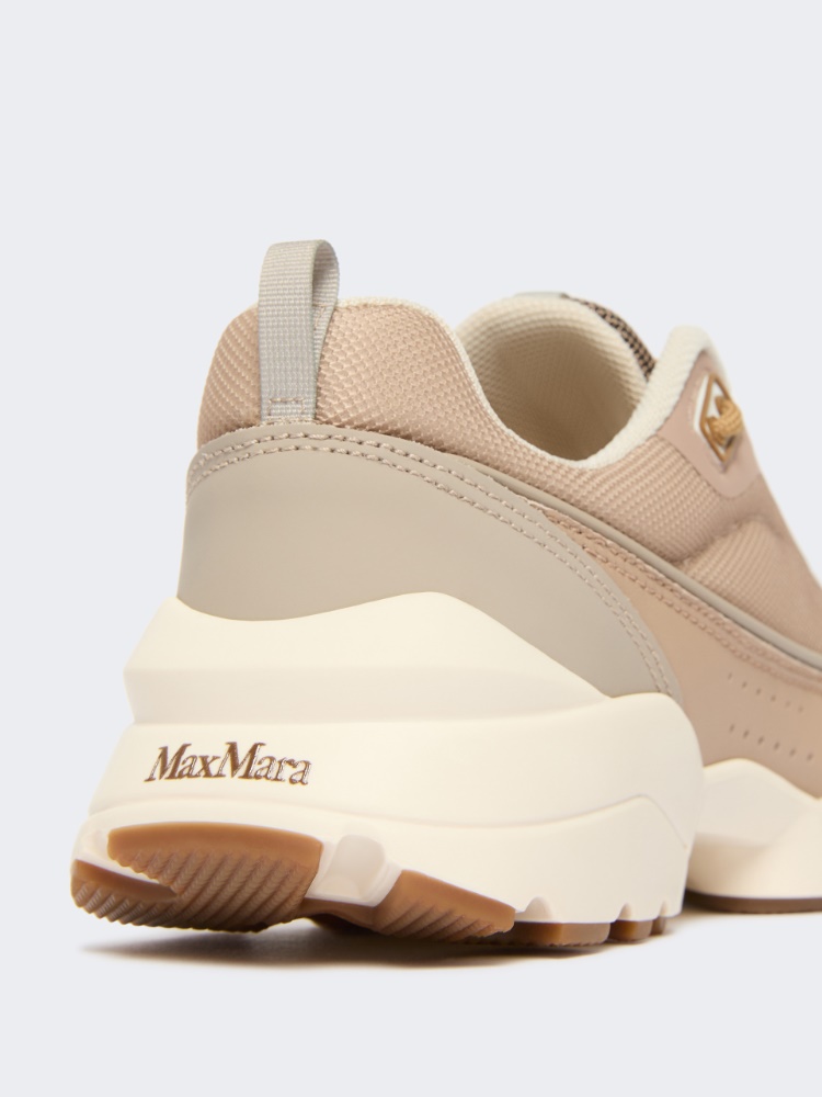 Running shoes in technical fabric and leather - CAMEL - Max Mara - 5