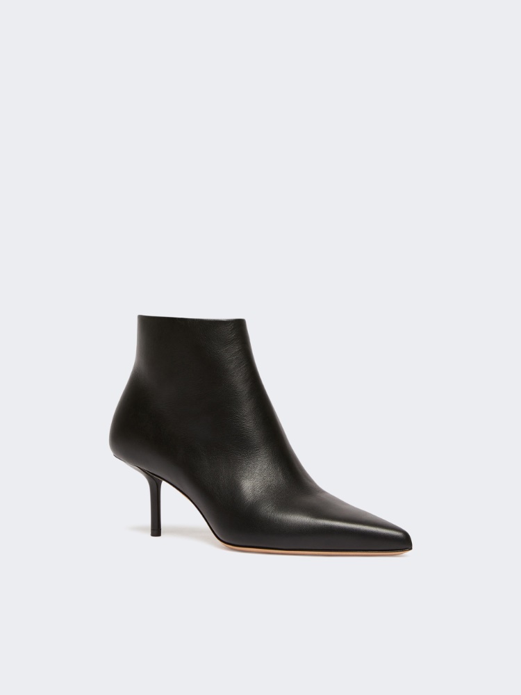 Smooth leather ankle boots - BLACK - Max Mara - 2