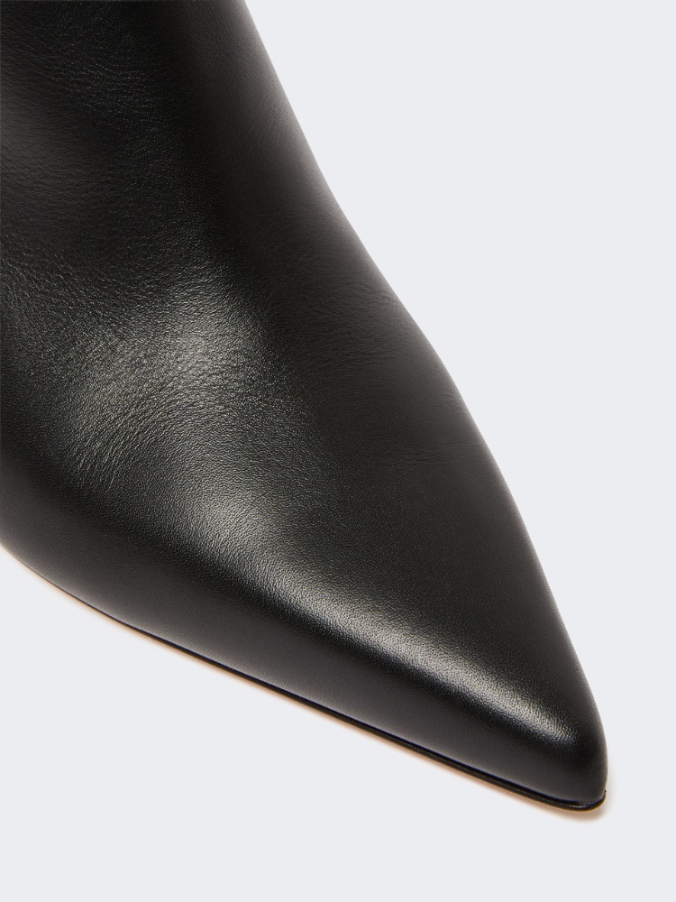 Smooth leather ankle boots - BLACK - Max Mara - 3