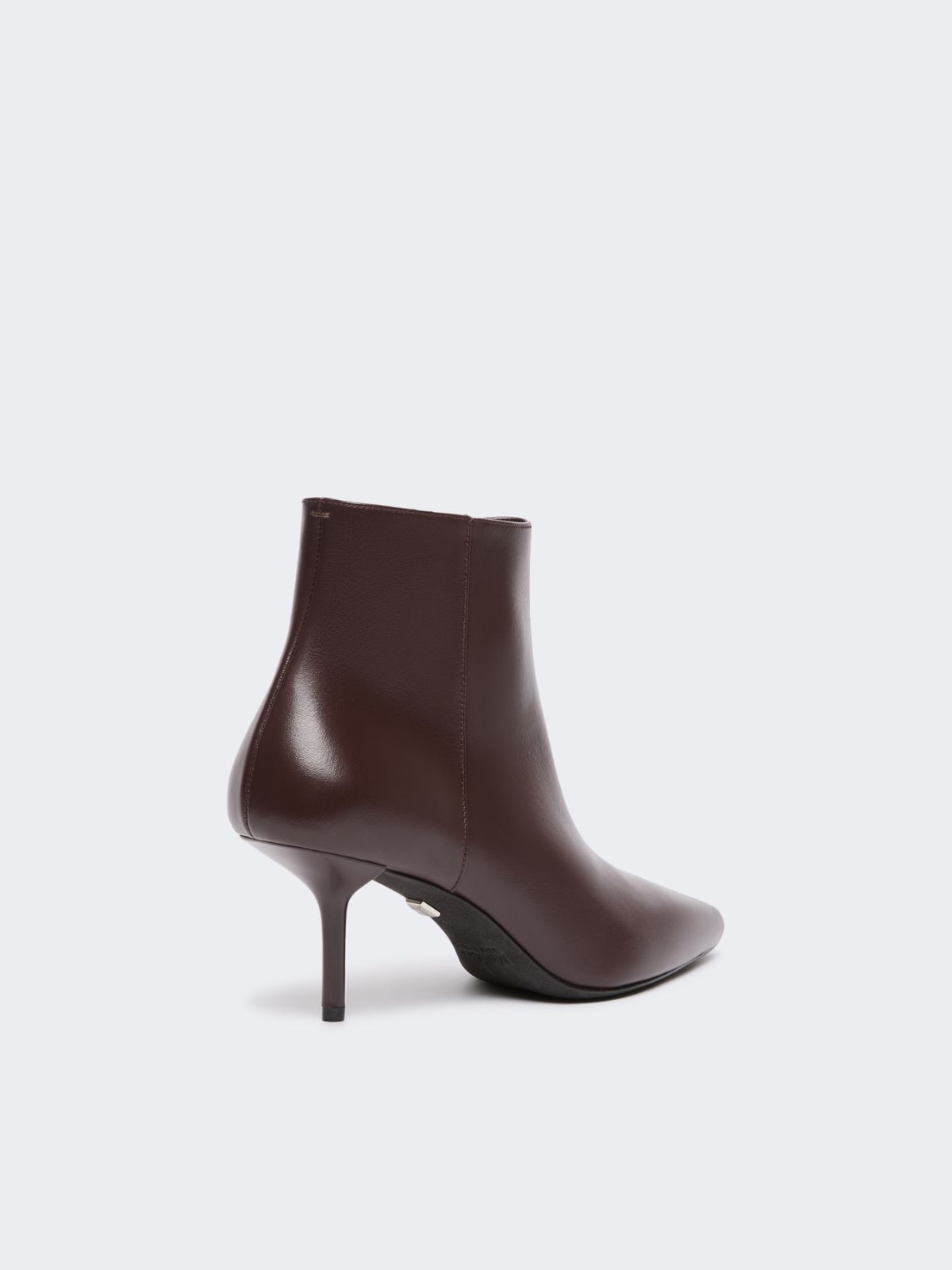 Bottines en cuir lisse - BORDEAUX - Max Mara - 3
