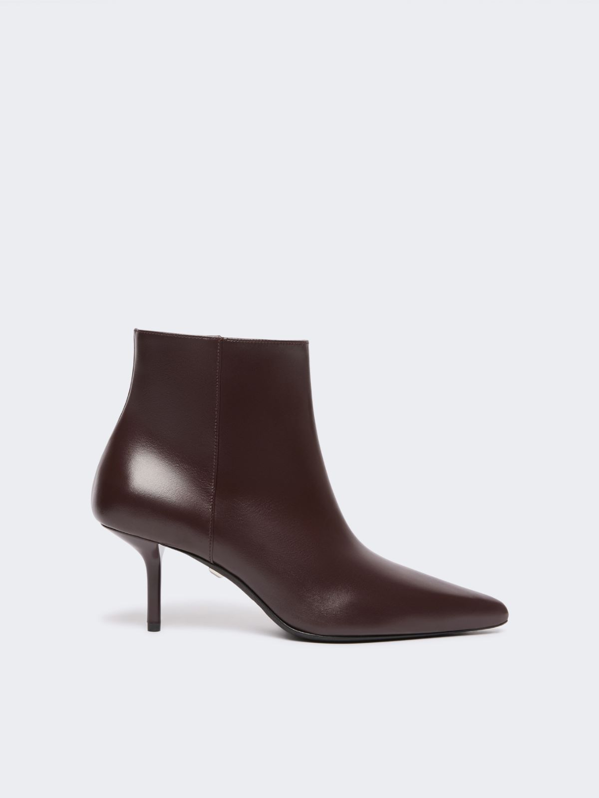 Bottines en cuir lisse - BORDEAUX - Max Mara