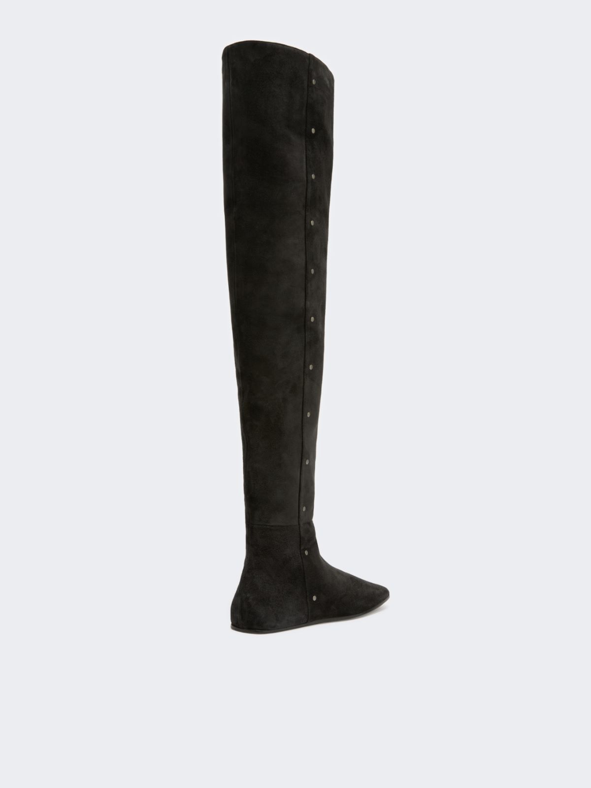 Studded split leather boots - DARK GREY - Max Mara - 3