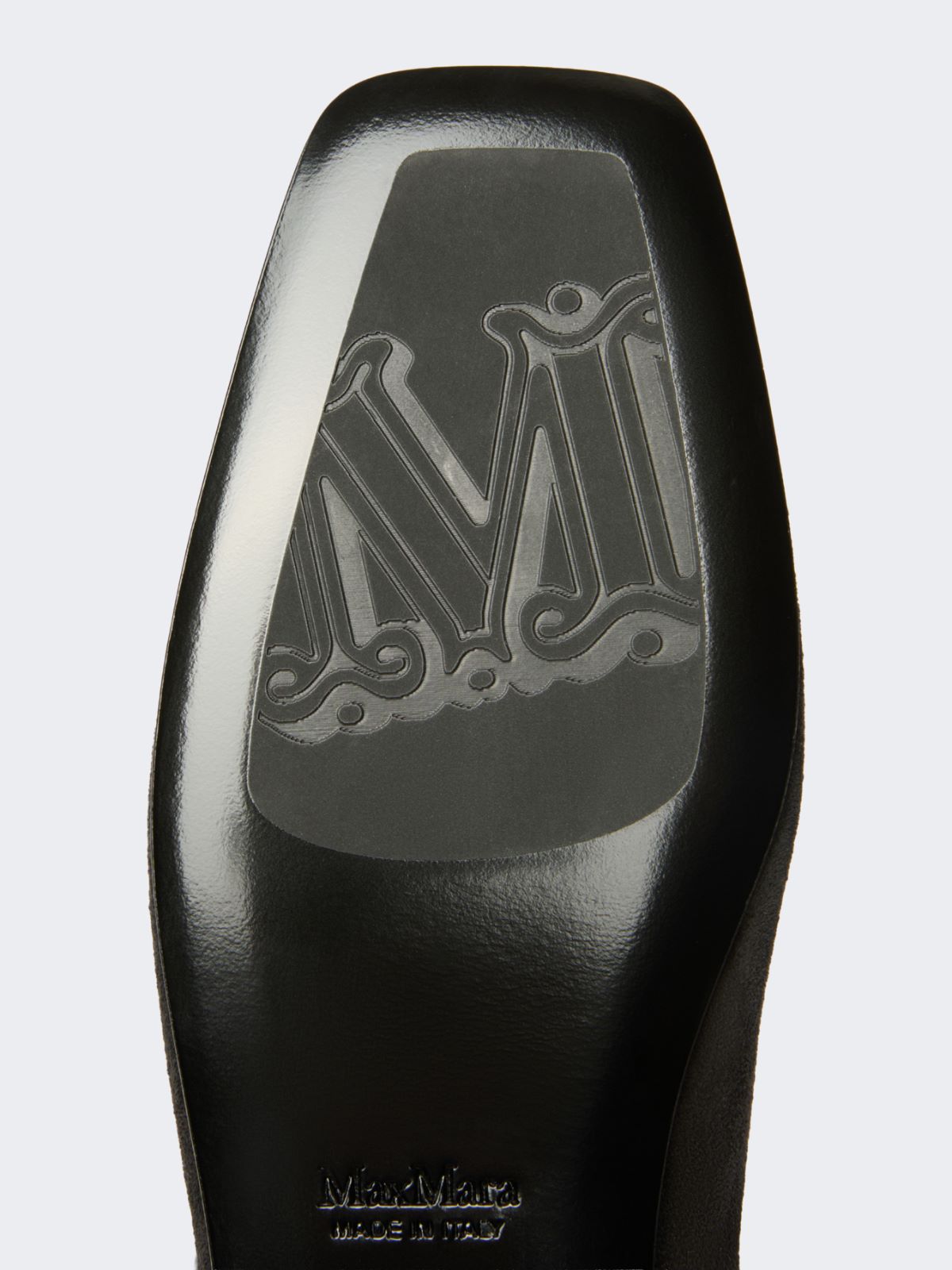 Studded split leather boots - DARK GREY - Max Mara - 5