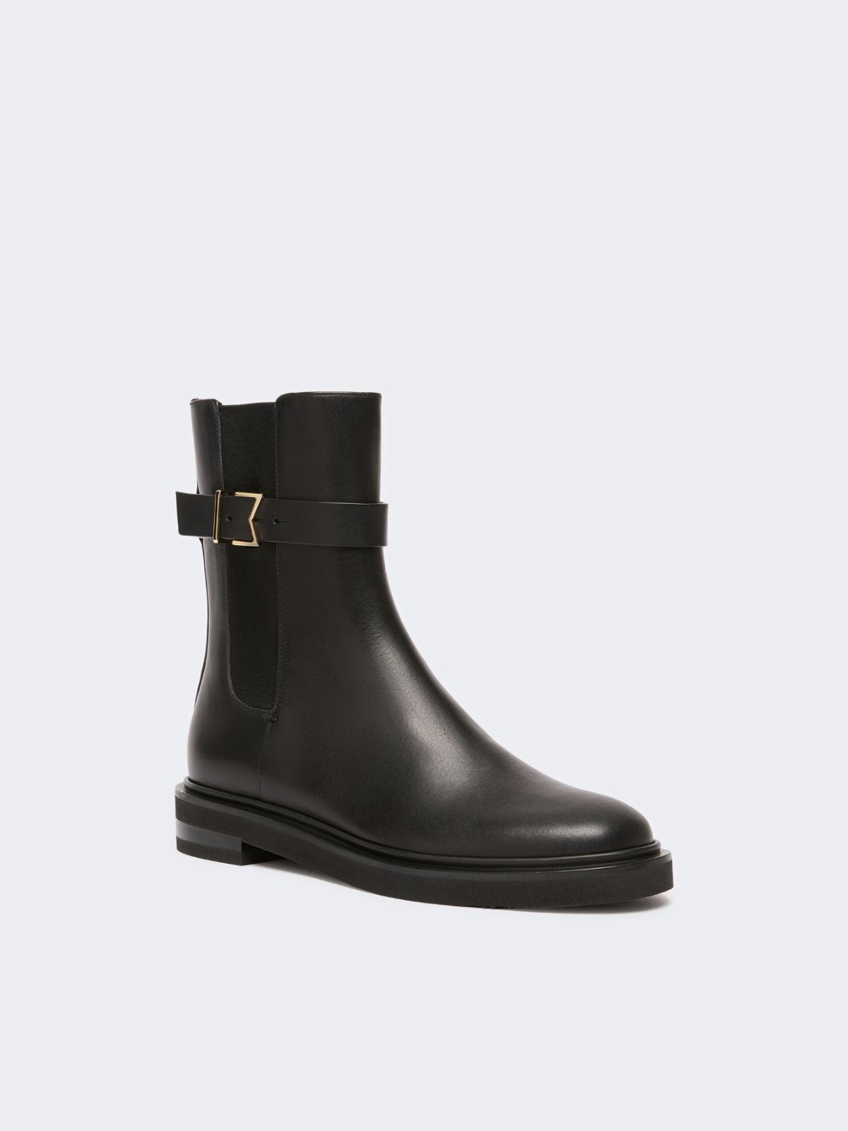 Leather Chelsea boots - BLACK - Max Mara - 2