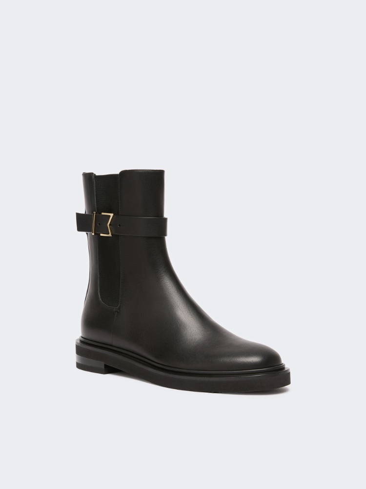 Leather Chelsea boots - BLACK - Max Mara - 2