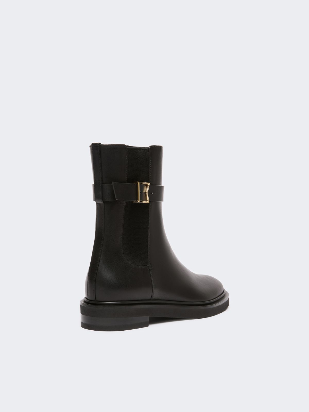 Leather Chelsea boots - BLACK - Max Mara - 3