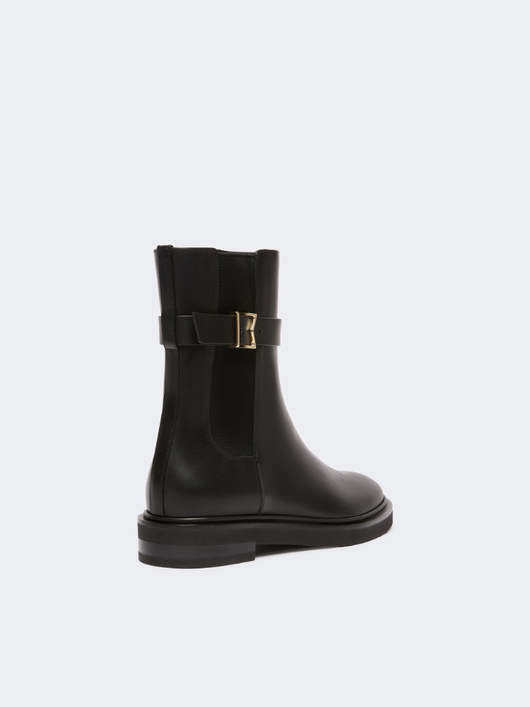 Leather Chelsea boots - BLACK - Max Mara - 3