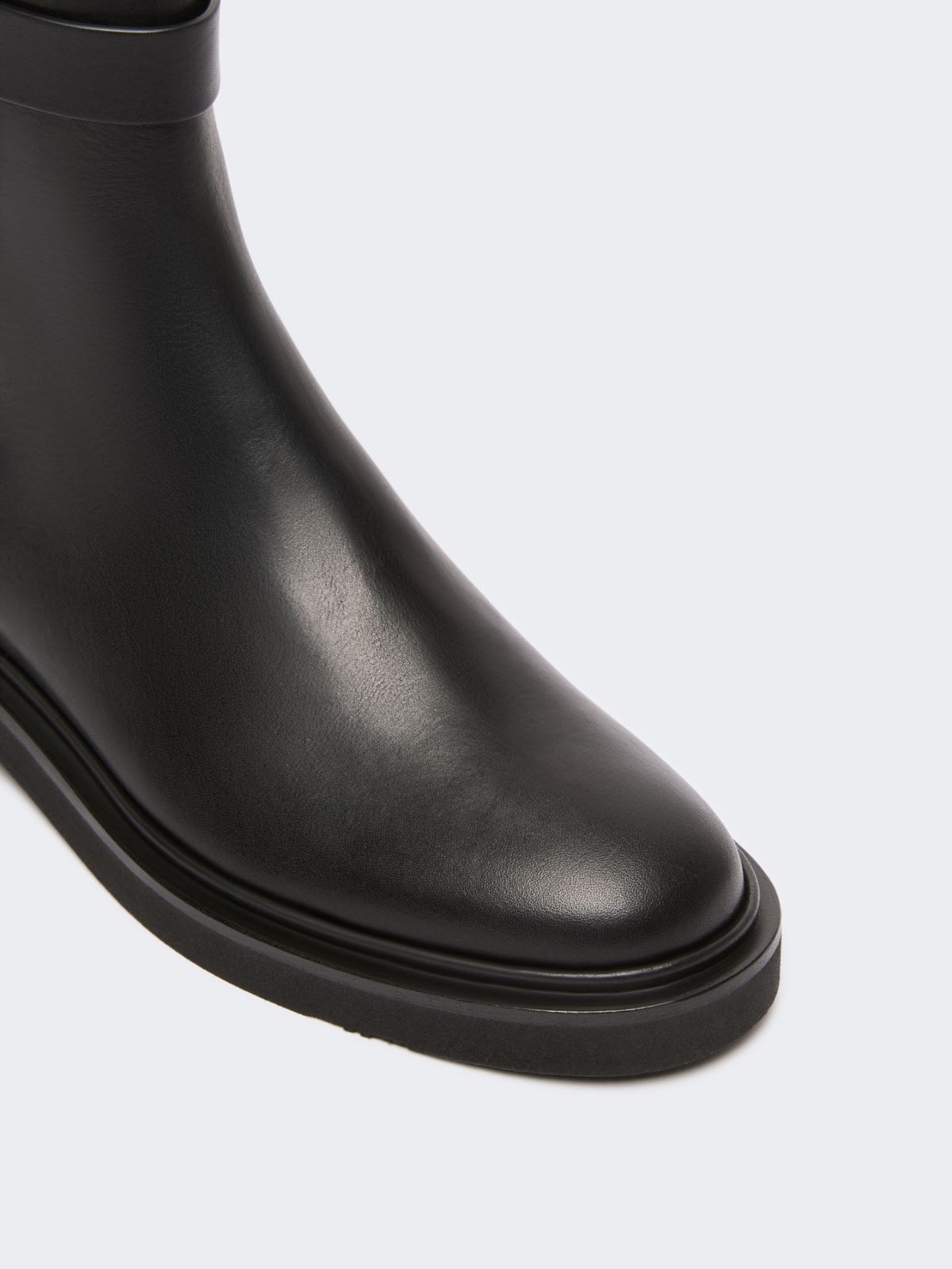 Leather Chelsea boots - BLACK - Max Mara - 4