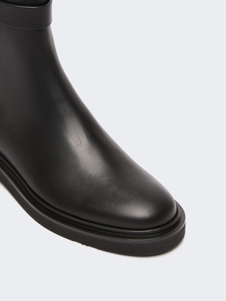 Leather Chelsea boots - BLACK - Max Mara - 4