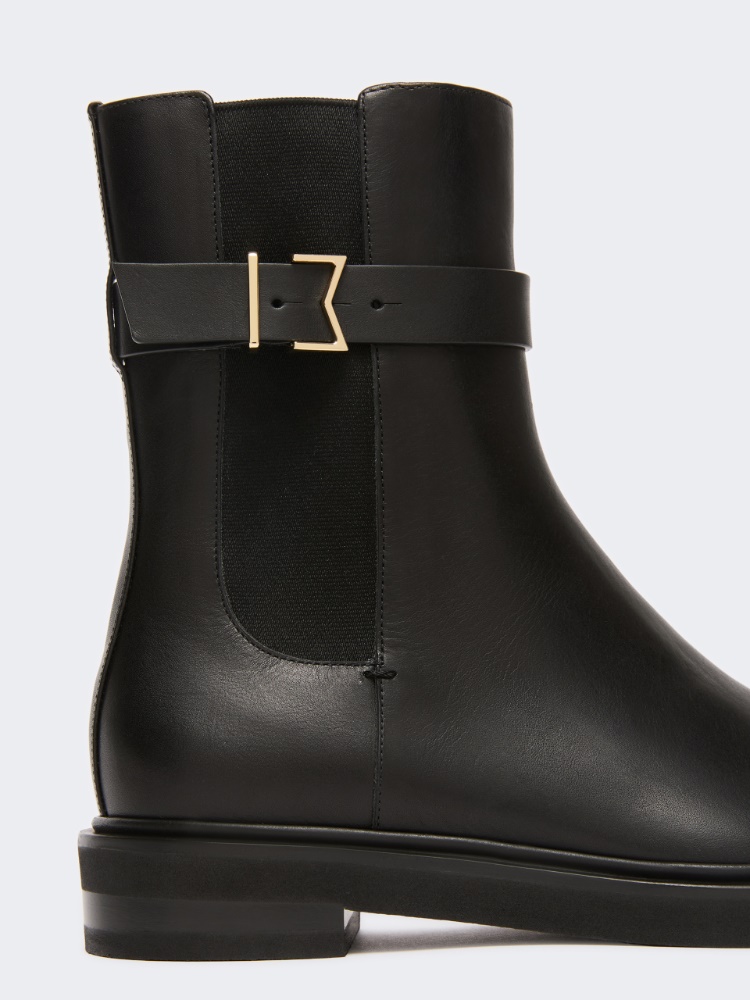 Leather Chelsea boots - BLACK - Max Mara - 5