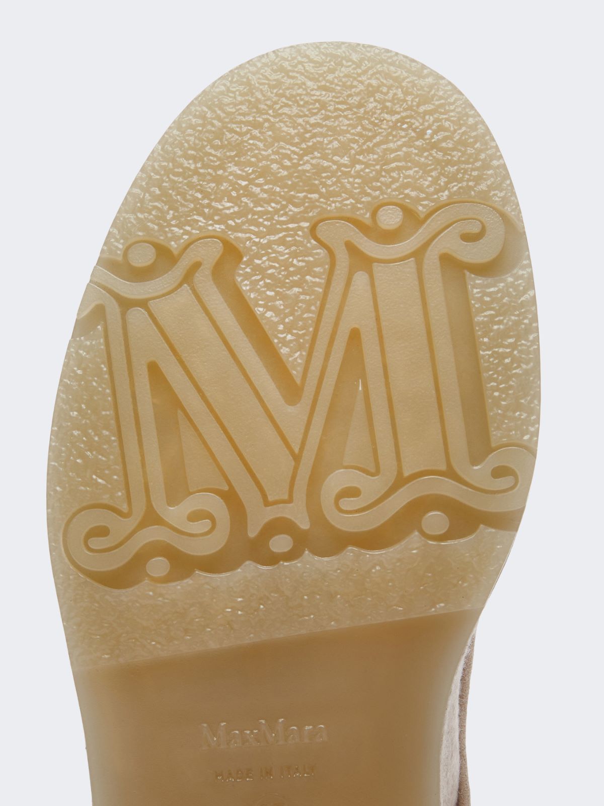 Combat boots in pure cashmere - BEIGE - 4