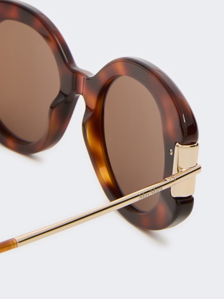 Round acetate glasses - TAWNY BRONZE BROWN - 3